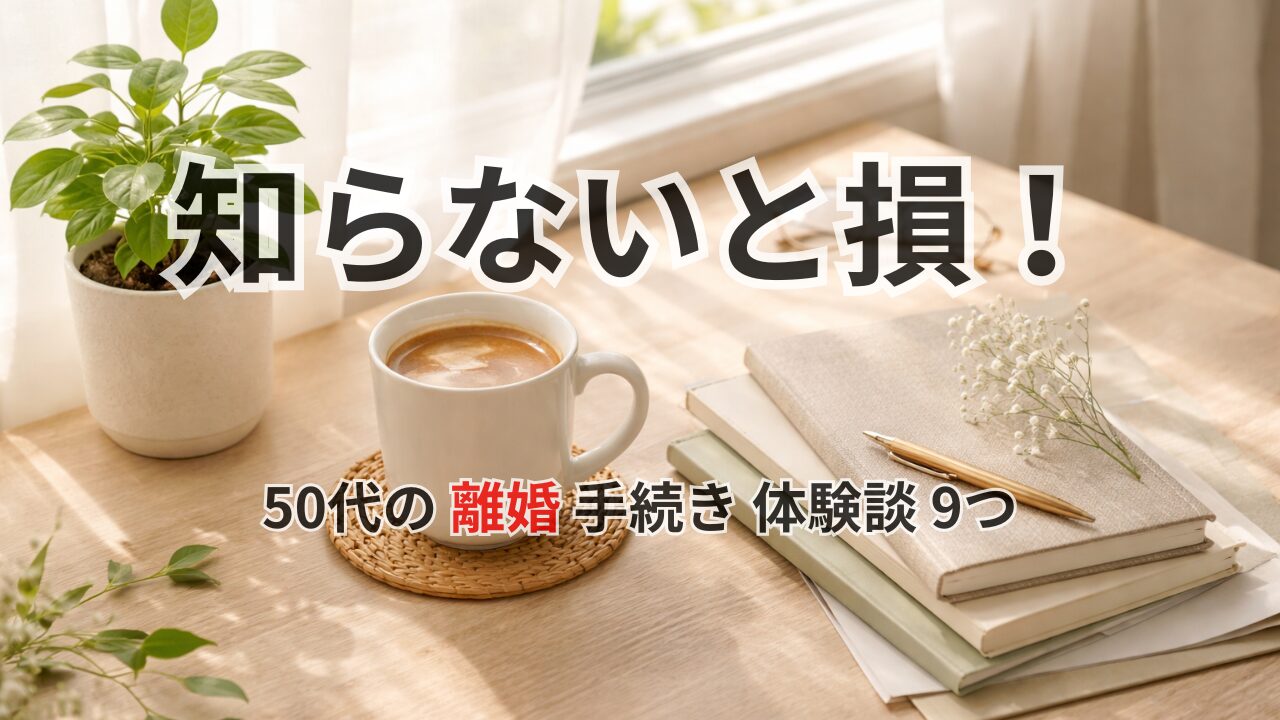 知らないと損する、離婚した体験談9つのアイキャッチ画像